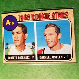 1968 - TOPPS BASEBALL - CARD NO. 199 - 1968 ROOKIE STARS - A'S