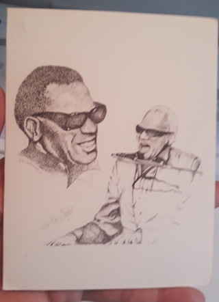 Ray Charles Art Card