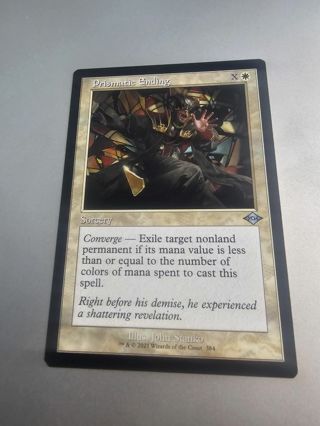 Magic the gathering mtg Prismatic Ending retro frame Modern Horizons 2