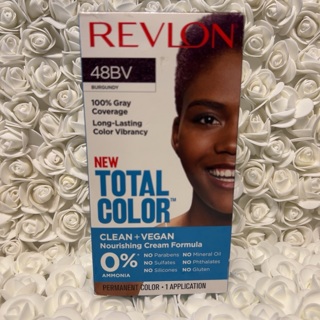 New Revlon Total Color Nourishing Cream Formula Hair Color Vegan 48BV BURGUNDY