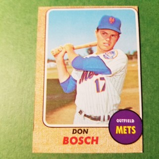 1968 - TOPPS BASEBALL CARD NO. 572 - DON BOSCH - METS