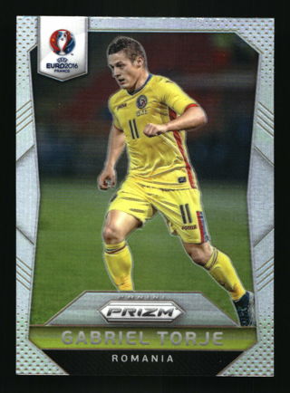 2016 Panini Prizm UEFA Euro Soccer Silver Prizm Gabriel Torje #161 Romania Footbal Card