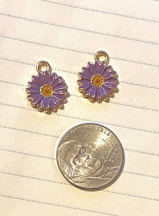 2 pc  daisies charms