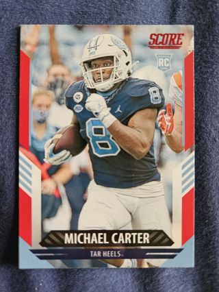 2021 Score Red Rookie Michael Carter