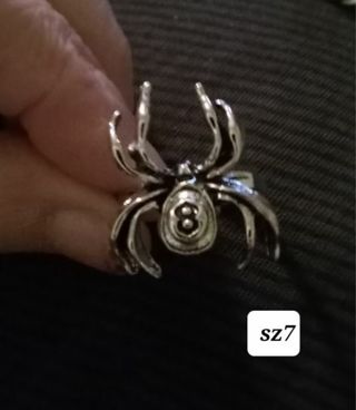 Eightball spider ring sz7 new