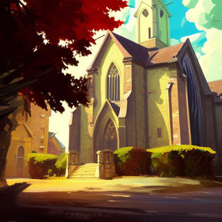 Listia Digital Collectible: Old Church in the Neighborhood