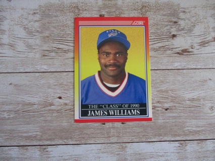 Score The Class of 1990 James Williams football trading card # 613