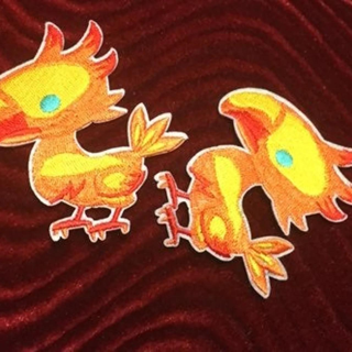 IRON ON PATCHES FINAL FANTASY BIRD CHOCOBO PATCHES IRON ON BADGES EMBROIDERED 