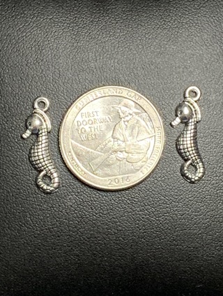 OCEAN CHARMS~#20~SEAHORSES~SET OF 2~FREE SHIPPING!