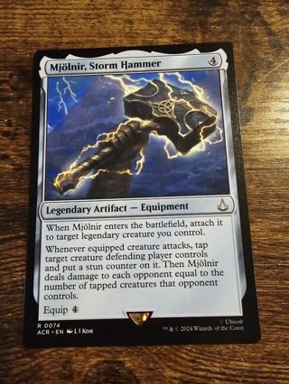 Magic the gathering mtg Mjolnir storm Hammer Assassins Creed rare card