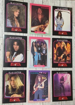 9 Slaughter 1991 Rock Cards!