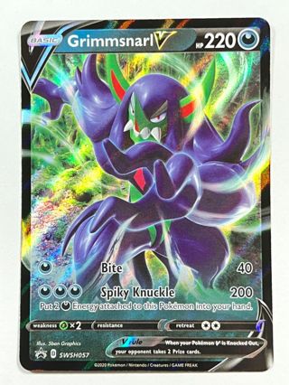 Grimmsnarl V SWSH057 Full Art Holo Promo Champions Path Pokemon 