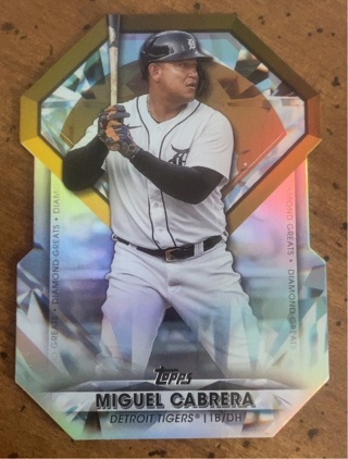 2022 Topps Diamond Greats Die Cuts Miguel Cabrera Detroit Tigers