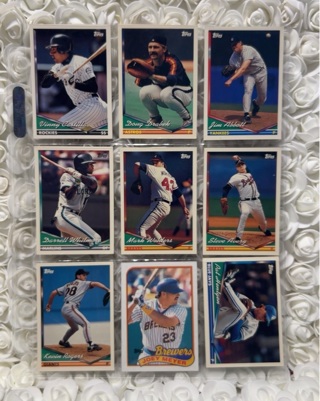 Set of 9 Baseball Cards