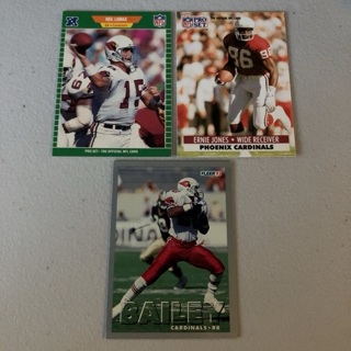 (5) Arizona Cardinals Cards Lot