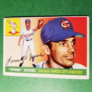 1955 - TOPPS BASEBALL CARD NO. 61 - SPOOK JACOBS - A'S