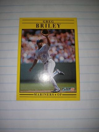 1991 Fleer Greg Bailey Baseball Card
