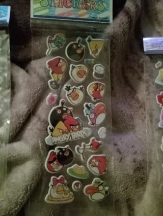 Angry birds puffy sticker sheet