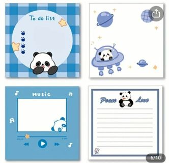 4 Piece Post It Note Set