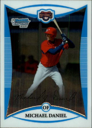2008 Bowman Chrome Prospects Baseball #BCP33 Michael Daniel Washington Nationals Baseball Cards