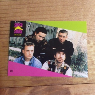 1991 ProSet Super⭐️Stars MusiCards | U2 | Card # 101