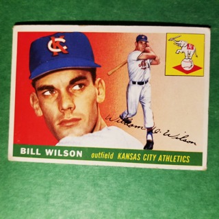 1955 - TOPPS BASEBALL CARD NO. 86 - BILL WILSON - A'S