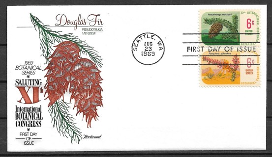 1969 Sc1376 & 1378 Botanical Congress FDC