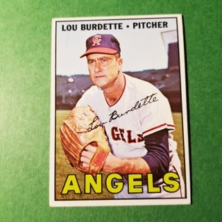 1967 - TOPPS BASEBALL CARD NO. 265 - LOU BURDETTE - ANGELS- EXMT/NRMT/MT. - READ