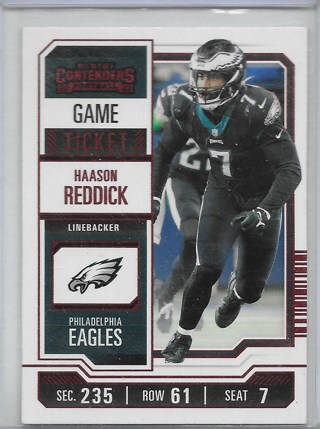 Haason Reddick 2023 Contenders Game Ticket Red #80