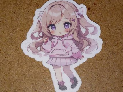 Anime Cute one new vinyl sticker no refunds regular mail only Very nice these are all nice