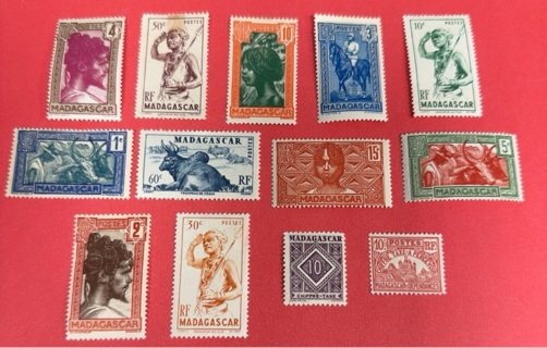 Madagascar stamp lot