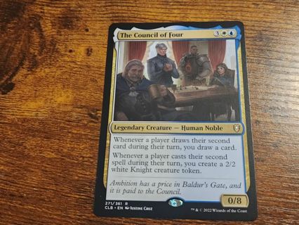 Magic the gathering mtg The Council of four rare Baldurs Gate