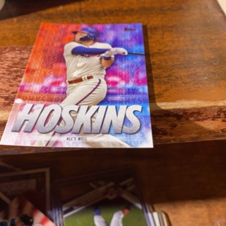 2020 topps all’s well Rhys Hoskins abaseball card 