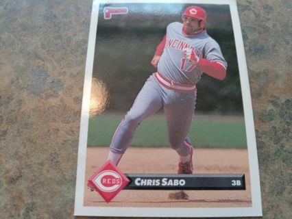 1993 DONRUSS CHRIS SABO CINCINNATI REDS BASEBALL CARD# 58