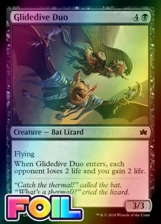 Glidedive Duo BLB Bloomburrow MTG 96 FOIL COMMON M/NM 1x