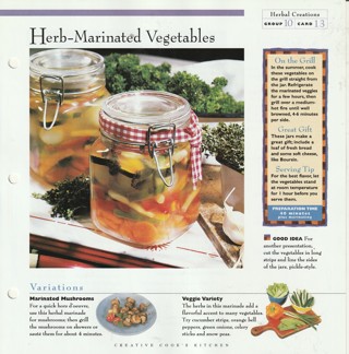 Making Herbal Creations: Herb-Marinated Vegetables