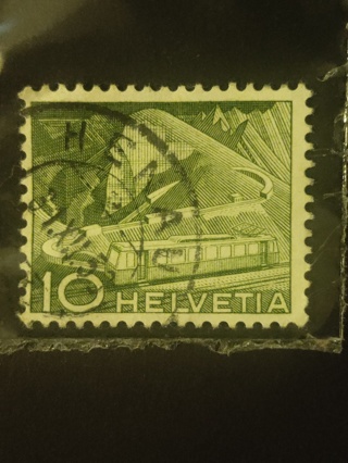 Switzerland-10 Centime-Stamp