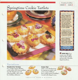 Baking: Creative Cookies Leaflet: Springtime Cookie Tartlets