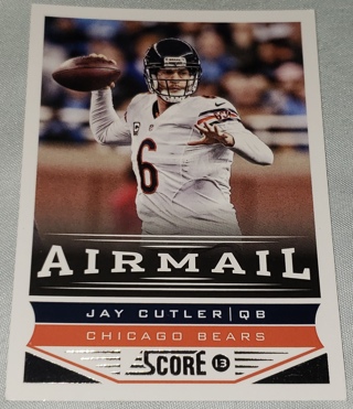 ♨️♨️ 2013 Panini Score Airmail Jay Cuttler Football Card # 226 ♨️♨️ Chicago Bears