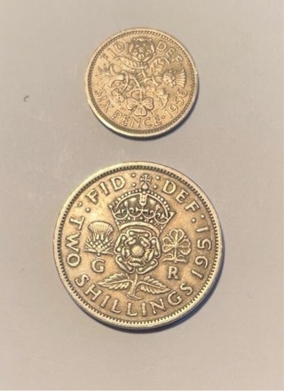 Pair of Vintage British Coins