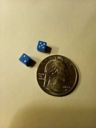 New Worlds Smallest Dice-Blue Read Description before bidding