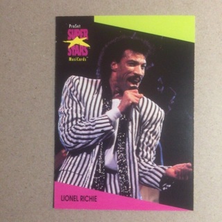 1991 ProSet Super⭐️Stars MusiCards | LIONEL RICHIE | Card # 92