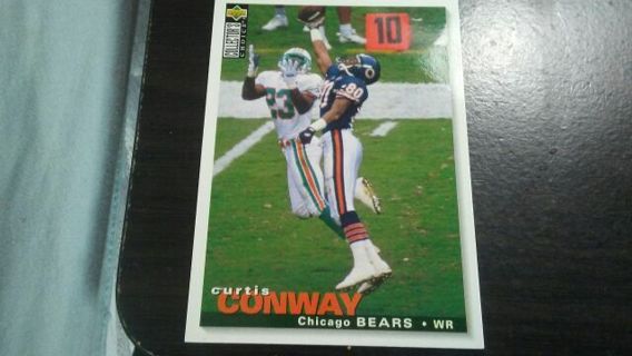 1995 UPPER DECK COLLECTORS CHOICE CURTIS CONWAY CHICAGO BEARS FOOTBALL CARD# 99