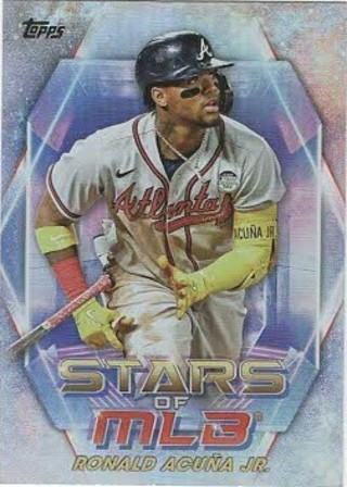 2023 Topps Stars of MLB Insert Ronald Acuna Jr Atlanta Braves #SMLB-3 2023 NL MVP!