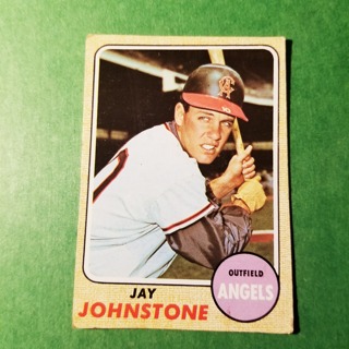 1968 - TOPPS BASEBALL CARD NO. 389 - JAY JOHNSTONE - ANGELS