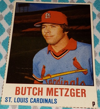 1977 ⚾ Hostess Butch Metzger Hand Cut  #85  ⚾ St. Louis Cardinals