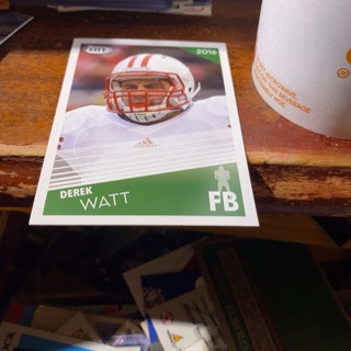 2016 sage hit Derek watt football card 