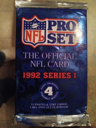 1992 NFL PRO SET SEALED PACK SERIES 1 FOOTBALL CARDS