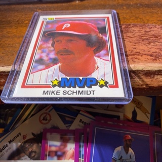 1981 donruss mvp mike Schmidt baseball card 