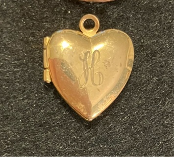 H Gold Locket